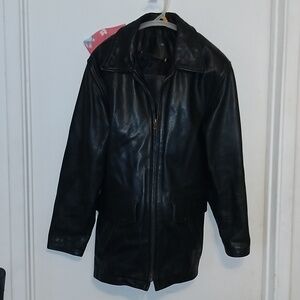 Vintage Coach Ladies Black Leather Jacket. Sz M